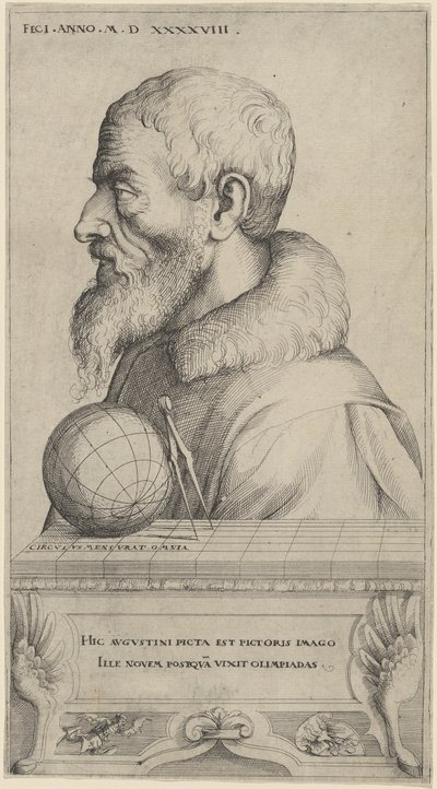 Omakuva, 1548 tekijältä Augustin Hirschvogel