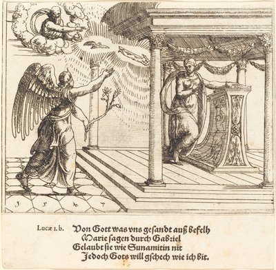Ilmoitus, 1547. tekijältä Augustin Hirschvogel