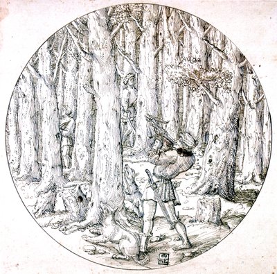 The Chase, c1513-1553 tekijältä Augustin Hirschvogel