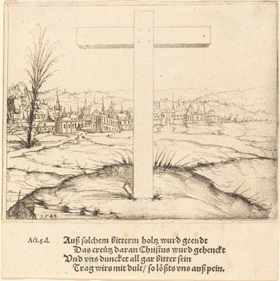 Kristuksen risti, 1548. tekijältä Augustin Hirschvogel