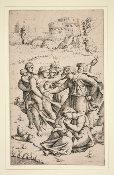 The Massacre of the Innocents (keskiarkki 3 arkin sarjasta) tekijältä Augustin Hirschvogel