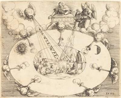 Seitsemännen sinetin avaaminen, 1549. tekijältä Augustin Hirschvogel
