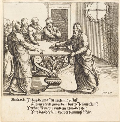 Juudaksen maksu, 1547. tekijältä Augustin Hirschvogel