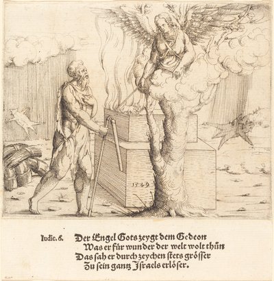 Gideonin uhri, 1549. tekijältä Augustin Hirschvogel