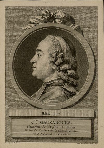 Charles Gauzarguesin muotokuva 1725-1799, 1767. tekijältä Augustin Saint Aubin de