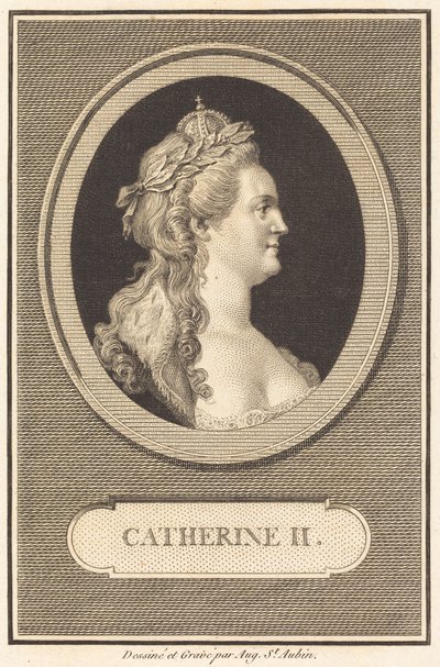 Katariina II tekijältä Augustin de Saint-Aubin