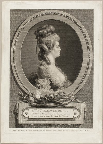 Louise Émilie, paronitar *** Ranska tekijältä Augustin de Saint-Aubin