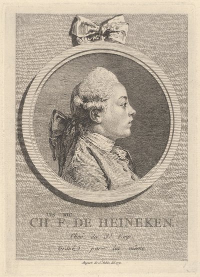 Charles-Frédéric de Heineckenin muotokuva tekijältä Augustin de Saint-Aubin