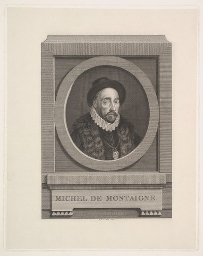 Michel de Montaignen muotokuva tekijältä Augustin de Saint-Aubin