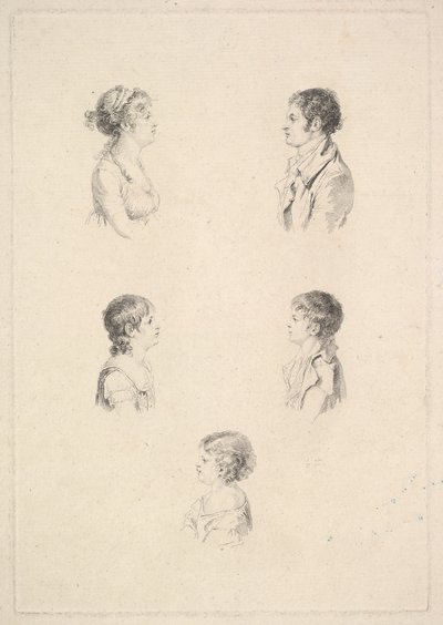 Renouardin perhe Renouardin perhe, 1801. tekijältä Augustin de Saint Aubin