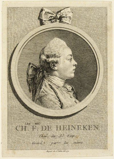 Charles Frederick de Heinckenin muotokuva tekijältä Augustin de Saint Aubin