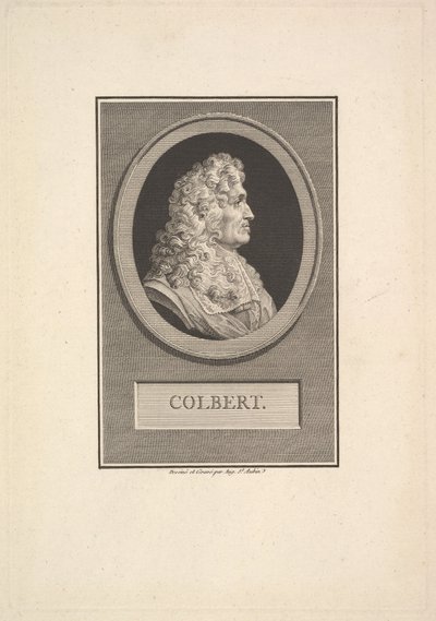 Colbertin muotokuva, 1800. tekijältä Augustin de Saint Aubin