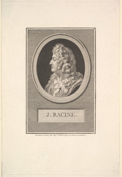 Jean Racinen muotokuva, 1800. tekijältä Augustin de Saint Aubin