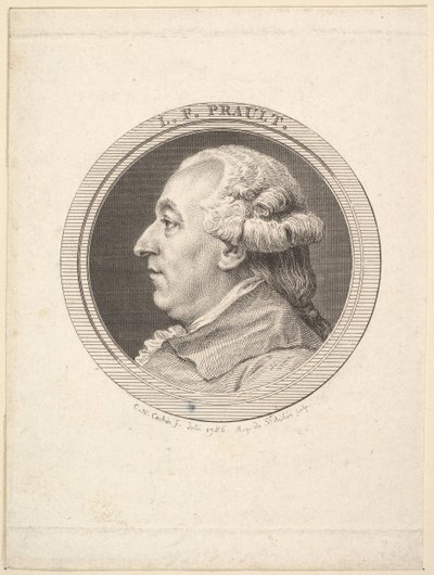 L. F. Praultin muotokuva, 1787. tekijältä Augustin de Saint Aubin