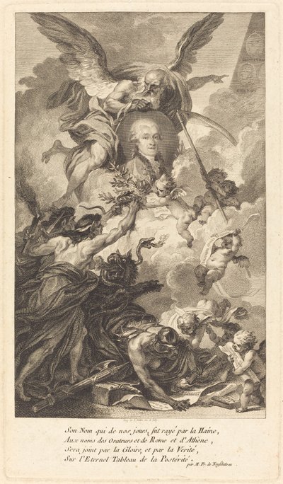 Simon-Nicolas-Henri Linguet tekijältä Augustin de Saint Aubin