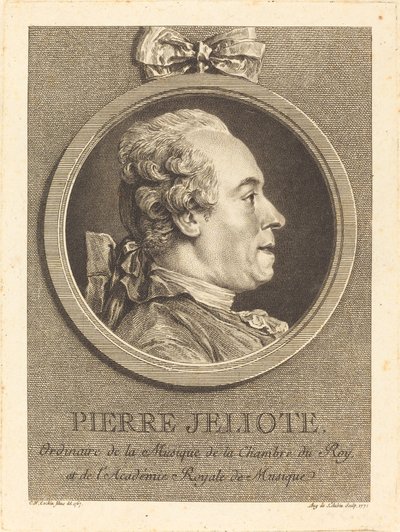 Pierre Jeliote tekijältä Augustin de Saint Aubin after Charles Nicolas Cochin II