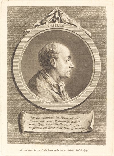 Solomon Gessner tekijältä Augustin de Saint Aubin after Vivant Denon