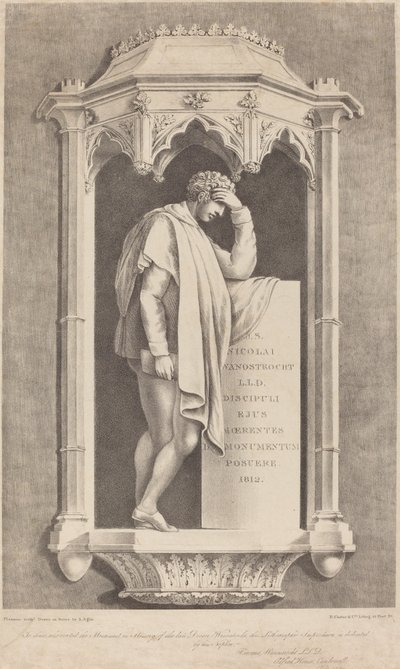 Nicolai Wanostrochtin muistomerkki tekijältä Augustine Aglio after John Flaxman