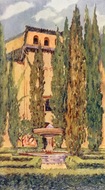 Lindaraxan hovi, Alhambra (värilitro) tekijältä Augustine Fitzgerald