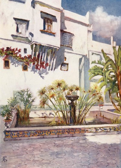 Bardon sisäpiha, Alger (värilitro) tekijältä Augustine Fitzgerald