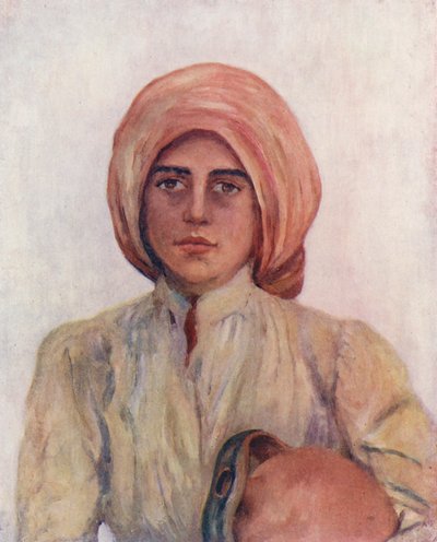 Caprin talonpoikaistyttö (värilitografia) tekijältä Augustine Fitzgerald