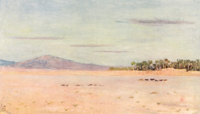 Aavikko lähellä Biskraa (värilitro) tekijältä Augustine Fitzgerald