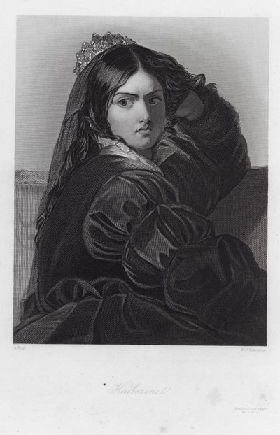 Katherine, hahmo elokuvassa The Taming of the Shrew (kaiverrus). tekijältä Augustus (after) Egg