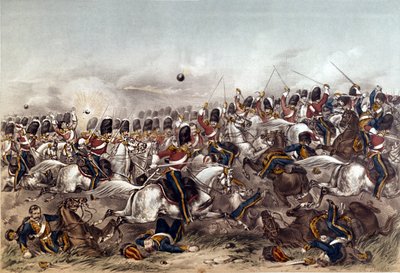 Balaclavan taistelu. Loistava Scots Greysin panos, 25. lokakuuta 1854, kaiverrettu Augustus Butler, julkaissut Stannard and Dixon, Lontoo, 6. tammikuuta 1855 tekijältä Augustus Butler