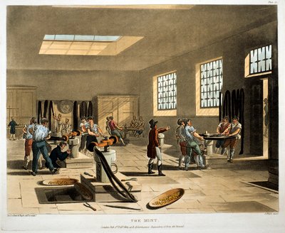 The Mint, Lontoo, 1808-1811 tekijältä Augustus Charles Pugin, Thomas Rowlandson
