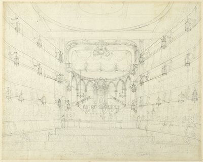 Oratorion opinnäytetyö - Covent Garden Theater, Lontoon mikrokosmoksesta tekijältä Augustus Charles Pugin