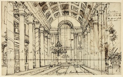 Opinto Egyptian Hall Mansion Houselle, Microcosm of London tekijältä Augustus Charles Pugin