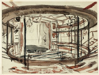 Tutkimus Sadlers Wells Theatrelle tekijältä Augustus Charles Pugin