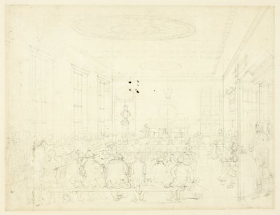 Study for Society for the Encouragement of Agriculture, Microcosm of London tekijältä Augustus Charles Pugin