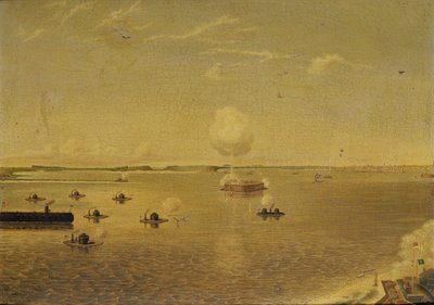 Hyökkäys Fort Sumteriin, 7. huhtikuuta 1863, n. 1863 (öljy kankaalle) tekijältä Augustus Grinevald