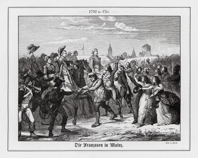 Ranskalaisten joukkojen saapuminen Mainziin tekijältä Augustus J. Beck