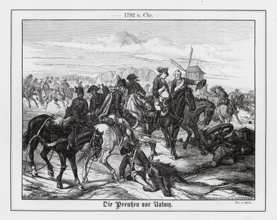 Preussilaiset Valmyn taistelussa tekijältä Augustus J. Beck