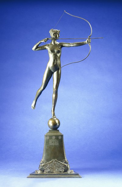 Diana of the Tower", pronssihahmo, 1899 tekijältä Augustus Saint Gaudens