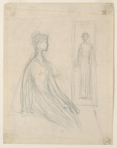 Opinnot Violet Sargent -pronssiplaketille Chicagon taideinstituutissa tekijältä Augustus Saint Gaudens