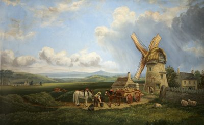 Kearseyn tuulimylly, Minchinhampton Common, Gloucestershire tekijältä Augustus Turner