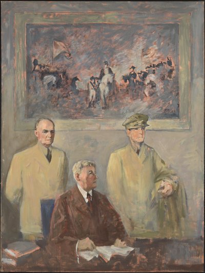 Korkea komento - vasen paneeli, 1947-1949. tekijältä Augustus Vincent Tack