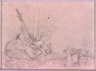 Sävellystutkimukset (piirustus) tekijältä Augustus Wall Callcott