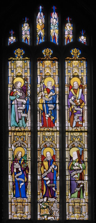 Apostolit, 1837 (lasimaalauksia) tekijältä Augustus Welby Northmore Pugin