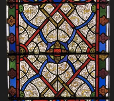 Itäikkuna, yksityiskohta, 1849 (lasimaalauksia) tekijältä Augustus Welby Northmore Pugin