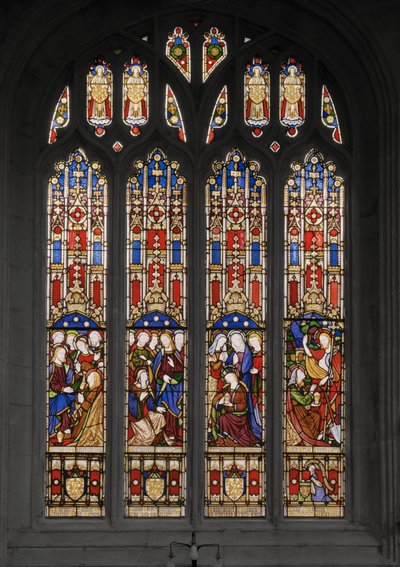 Tapahtumat Pyhän Maria Magdaleenan elämässä, 1848 (lasimaalauksia) tekijältä Augustus Welby Northmore Pugin