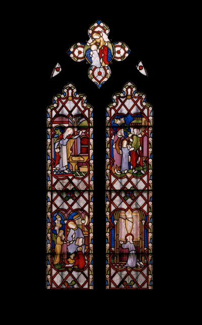 Neitsyt Marian elämä, noin 1854 (lasimaalauksia) tekijältä Augustus Welby Northmore Pugin