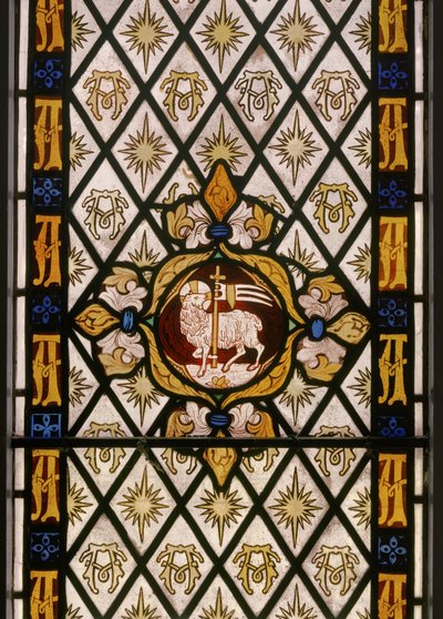 Jumalan Karitsa, yksityiskohta, 1842 (lasimaalauksia) tekijältä Augustus Welby Northmore Pugin