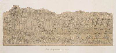 Kaupungin piiritys ja ryöstö (Kouyunjik), teoksesta Monuments of Nineveh, pub. 1849 tekijältä Austen Henry Layard