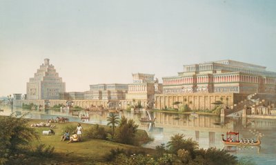 Nimroudin [Calahin] palatsit kunnostettu, 1853 tekijältä Austen Henry Layard