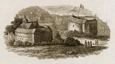 Bear Garden and Globe Theatre, Southwark, Lontoo, c1600 c1815 tekijältä Austin