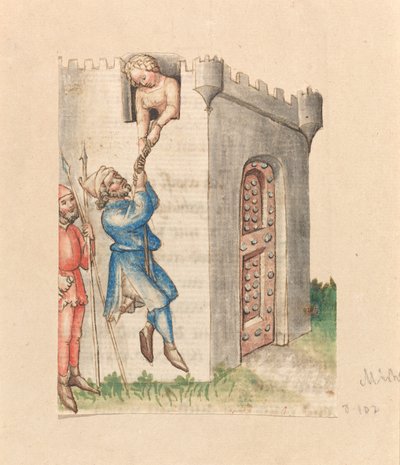 Michol auttaa Davidia pakenemaan tekijältä Austrian 15th Century